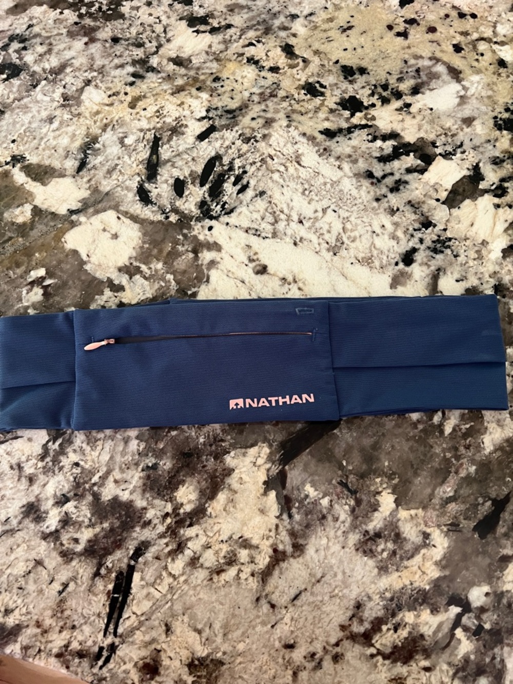 Nathan Women's Navy Running Belt with Zip Pocket